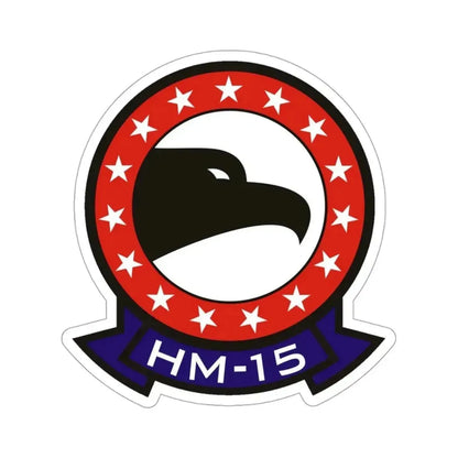 HM 15 Helicopter Mine Countermeasures Squadron 15 (U.S. Navy) STICKER Vinyl Die-Cut Decal 3 Inch - The Sticker Space