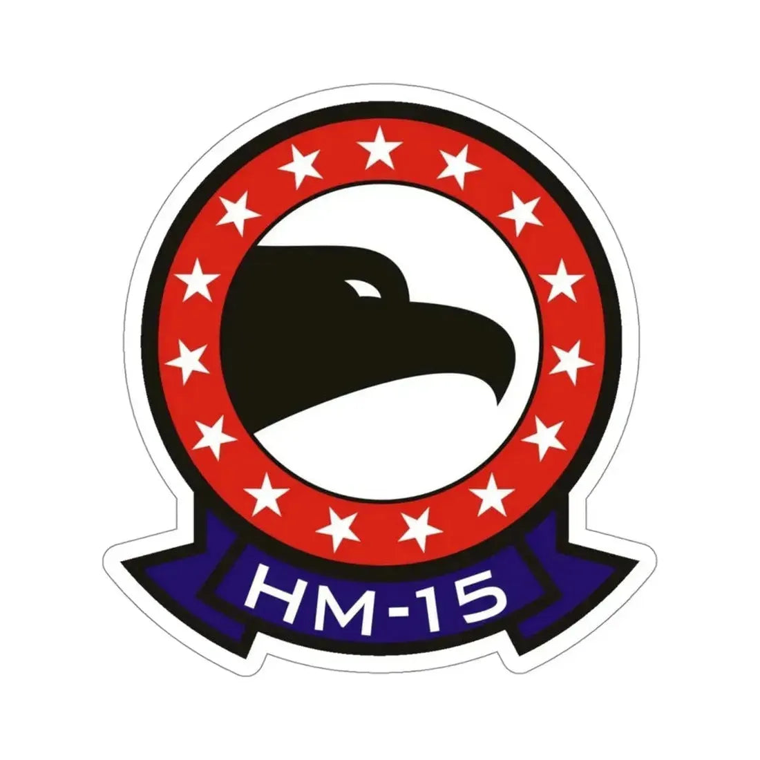 HM 15 Helicopter Mine Countermeasures Squadron 15 (U.S. Navy) STICKER Vinyl Die-Cut Decal 4 Inch - The Sticker Space