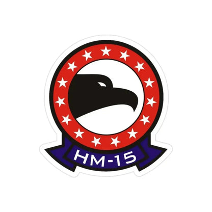HM 15 Helicopter Mine Countermeasures Squadron 15 (U.S. Navy) Transparent STICKER Die-Cut Vinyl Decal - The Sticker Space