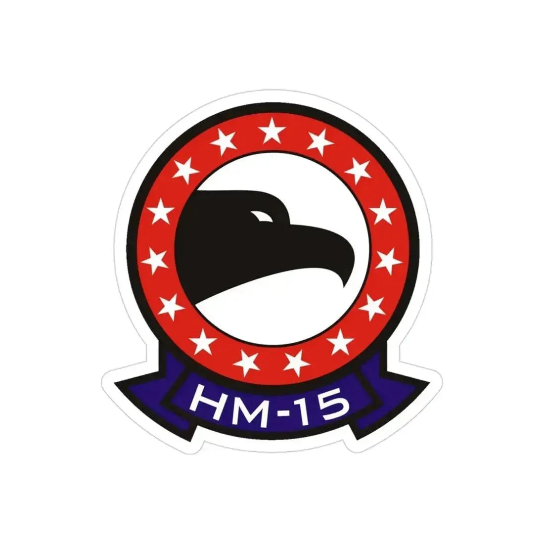HM 15 Helicopter Mine Countermeasures Squadron 15 (U.S. Navy) Transparent STICKER Die-Cut Vinyl Decal - The Sticker Space