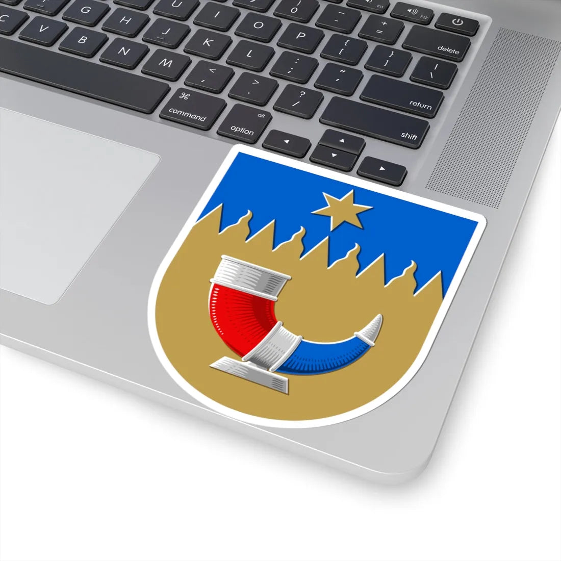 Hämeenkyrö.vaakuna (Finland) (Coat of Arms) STICKER Vinyl Kiss-Cut Decal - The Sticker Space