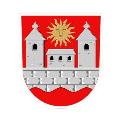 Hämeenlinna.vaakuna (Finland) (Coat of Arms) STICKER Vinyl Kiss-Cut Decal 2 Inch White - The Sticker Space