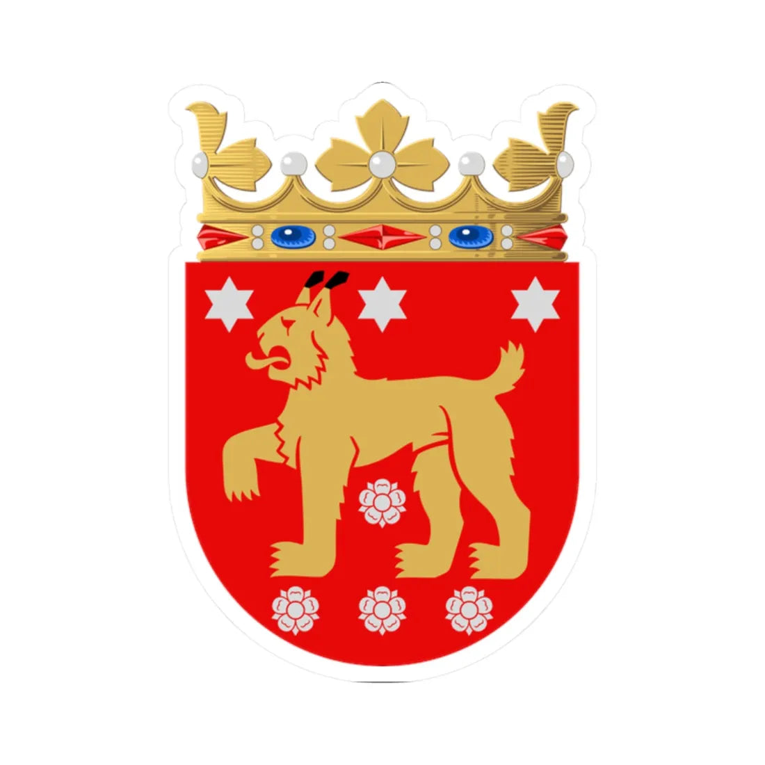 Häme.vaakuna (Finland) (Coat of Arms) STICKER Vinyl Kiss-Cut Decal - The Sticker Space