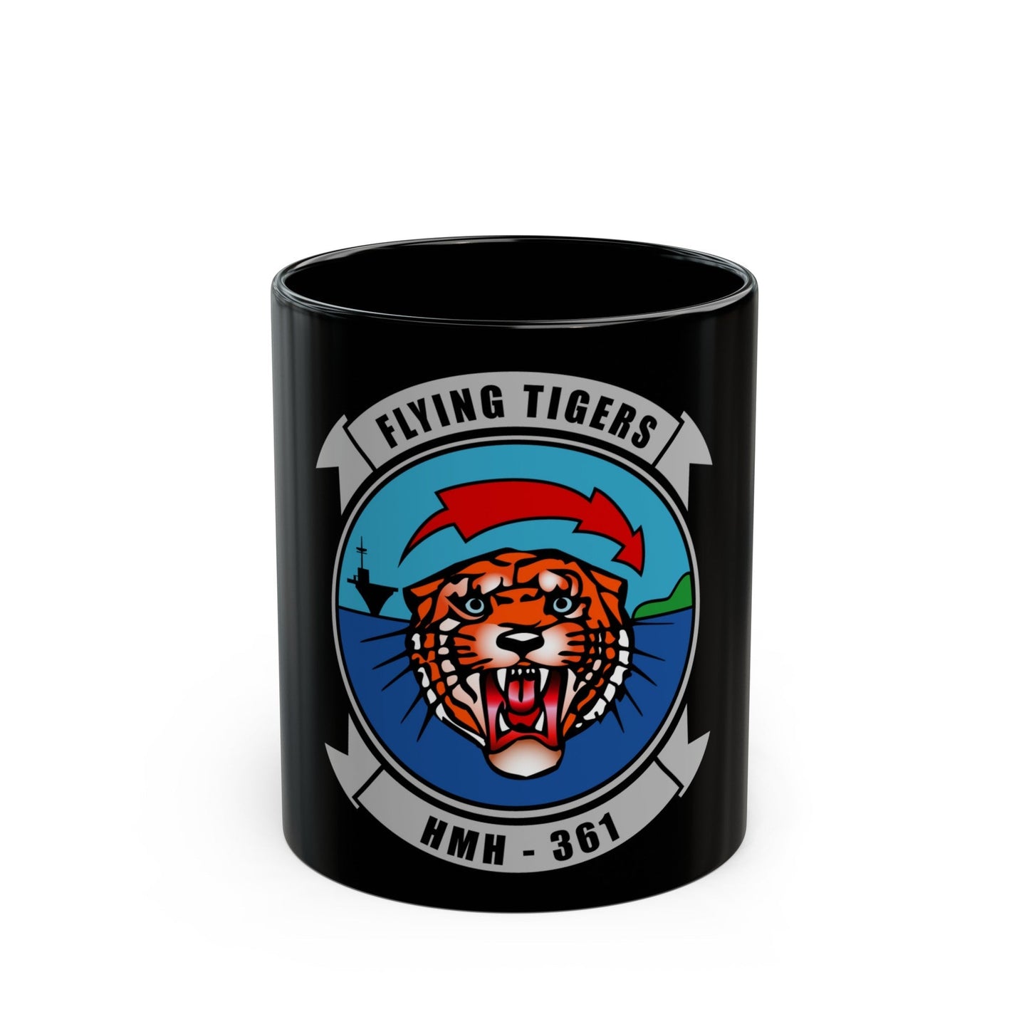 HMH 361 (USMC) Black Coffee Mug-11oz-The Sticker Space