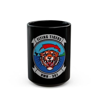 HMH 361 (USMC) Black Coffee Mug-15oz-The Sticker Space