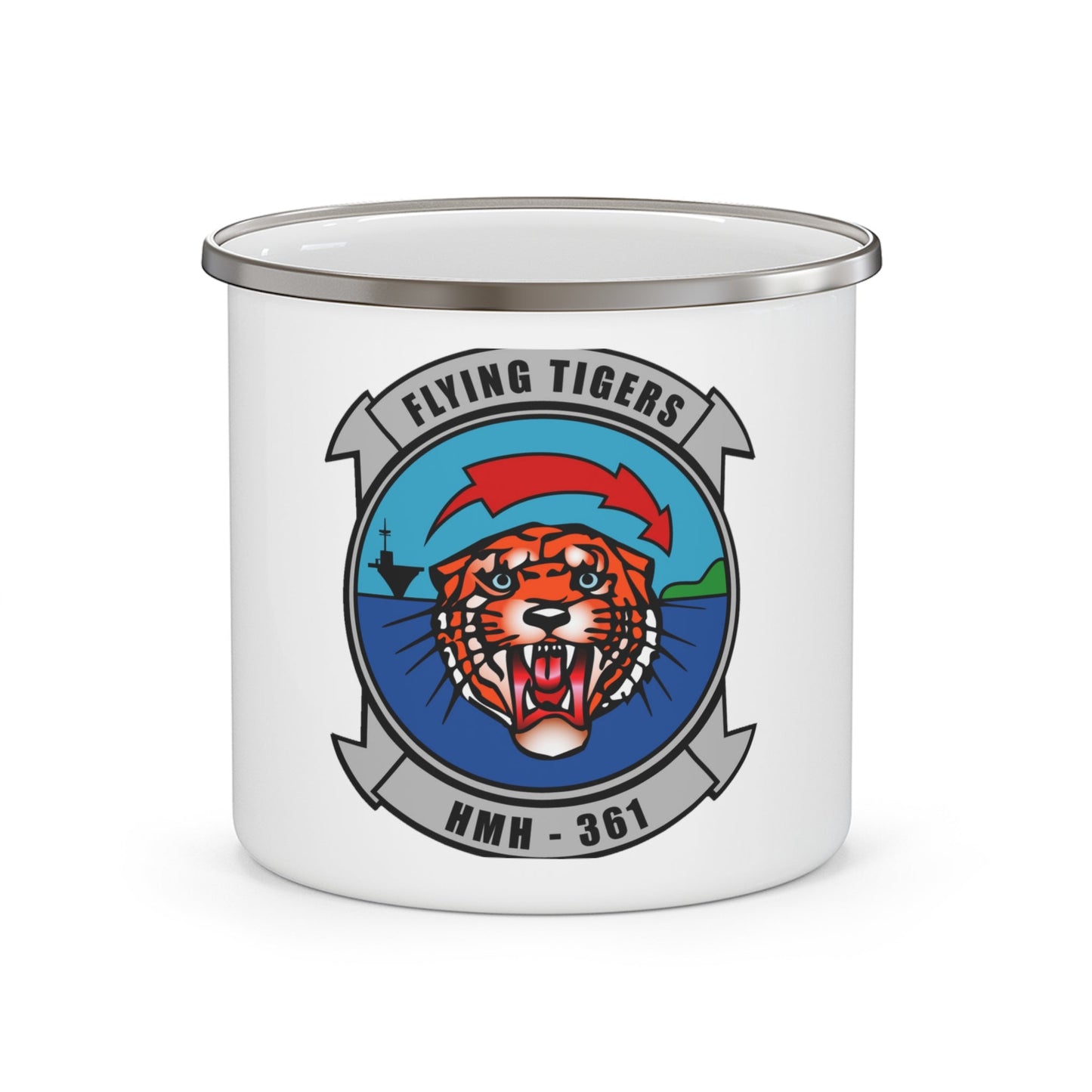 HMH 361 (USMC) Enamel Mug-12oz-The Sticker Space