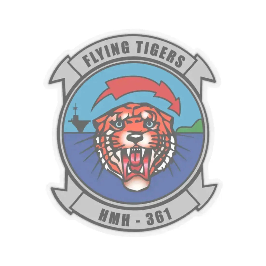 HMH 361 (USMC) STICKER Vinyl Kiss-Cut Decal 2 Inch Transparent - The Sticker Space
