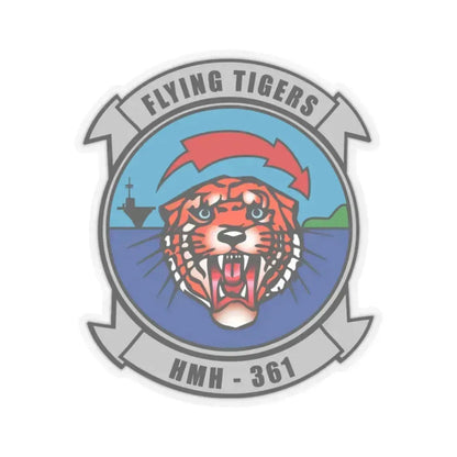 HMH 361 (USMC) STICKER Vinyl Kiss-Cut Decal 2 Inch Transparent - The Sticker Space