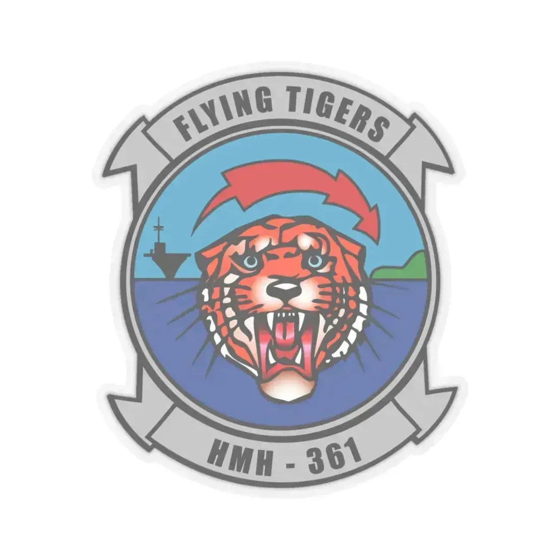 HMH 361 (USMC) STICKER Vinyl Kiss-Cut Decal 3 Inch Transparent - The Sticker Space