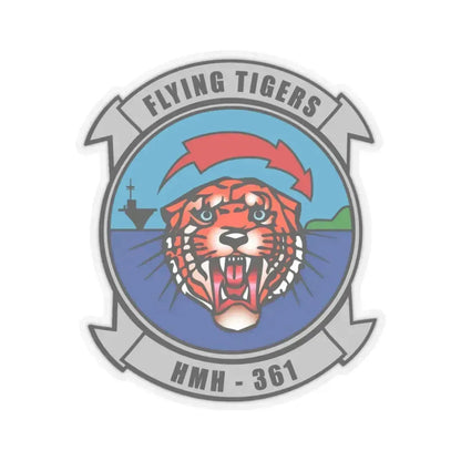 HMH 361 (USMC) STICKER Vinyl Kiss-Cut Decal 3 Inch Transparent - The Sticker Space