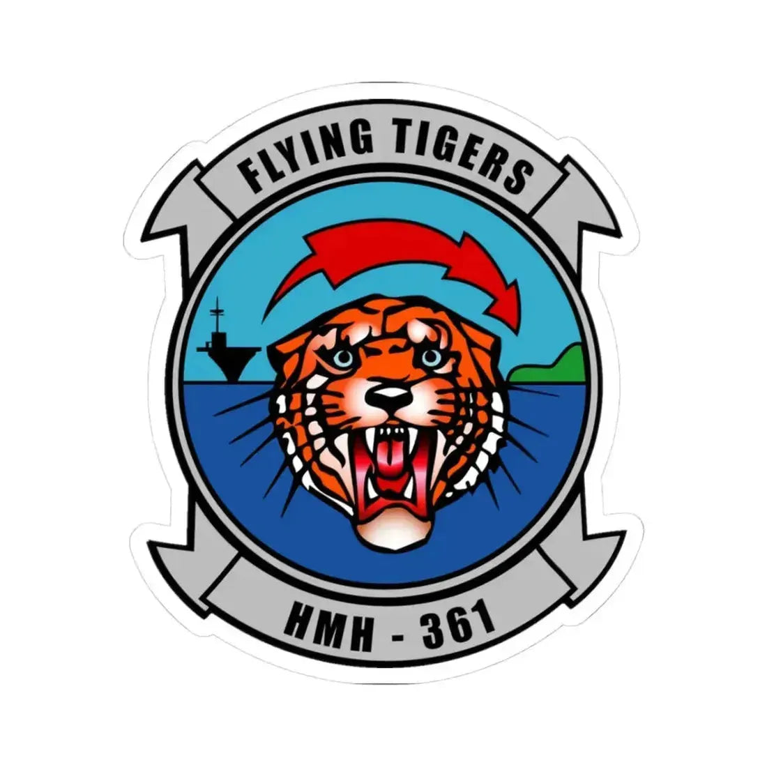 HMH 361 (USMC) STICKER Vinyl Kiss-Cut Decal 3 Inch White - The Sticker Space