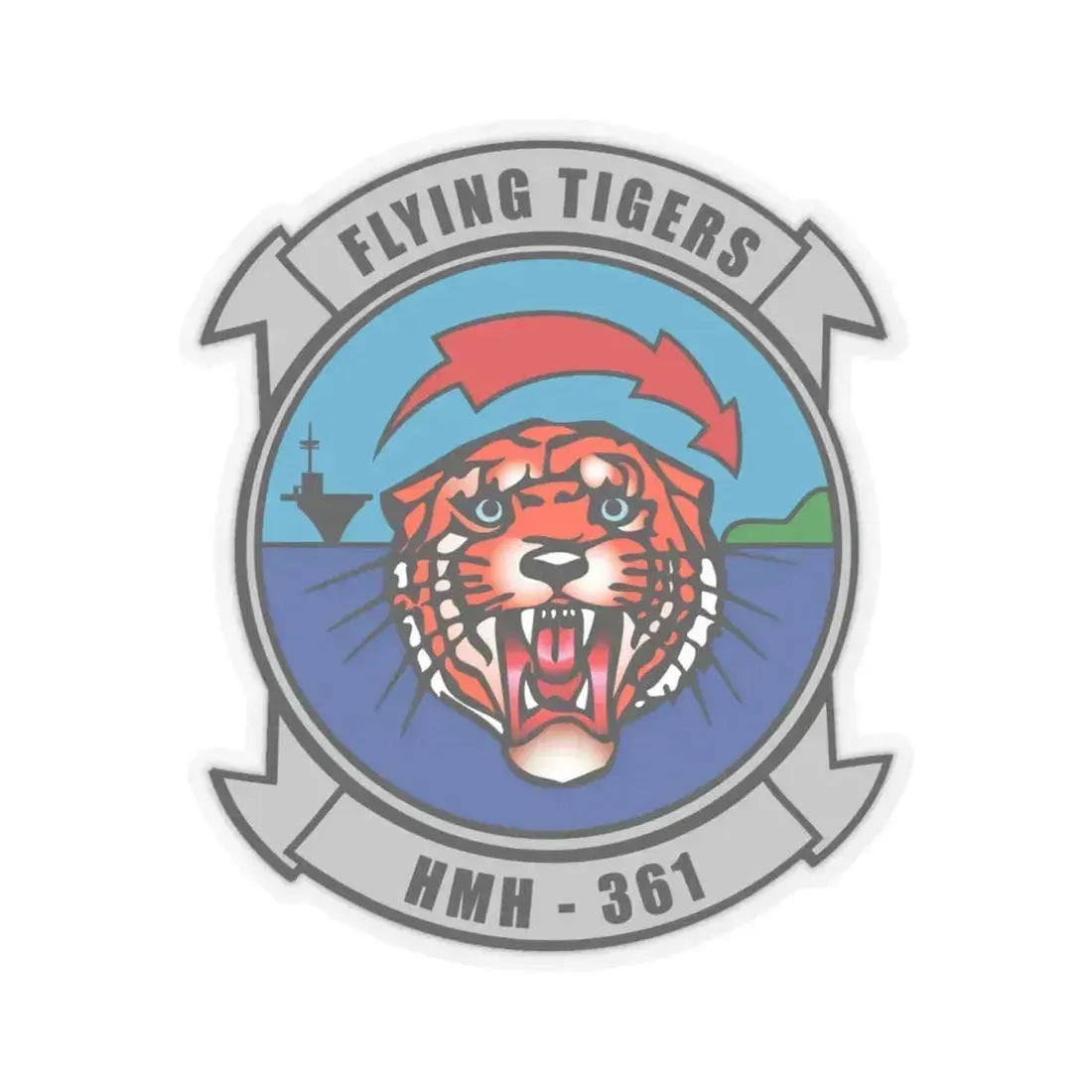 HMH 361 (USMC) STICKER Vinyl Kiss-Cut Decal 4 Inch Transparent - The Sticker Space