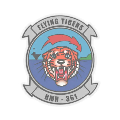 HMH 361 (USMC) STICKER Vinyl Kiss-Cut Decal 6 Inch Transparent - The Sticker Space