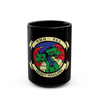 HMH 462 Heavy Haulers (USMC) Black Coffee Mug-15oz-The Sticker Space