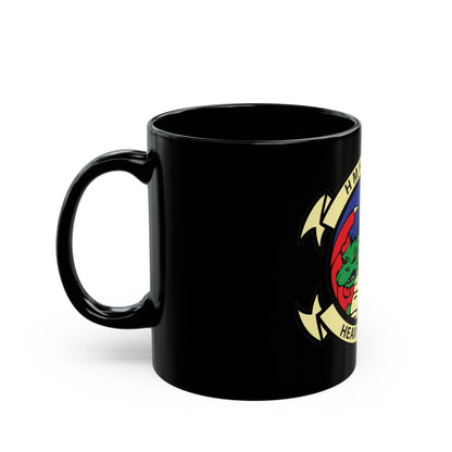 HMH 462 Heavy Haulers (USMC) Black Coffee Mug-The Sticker Space