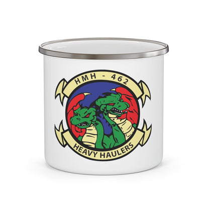 HMH 462 Heavy Haulers (USMC) Enamel Mug-12oz-The Sticker Space