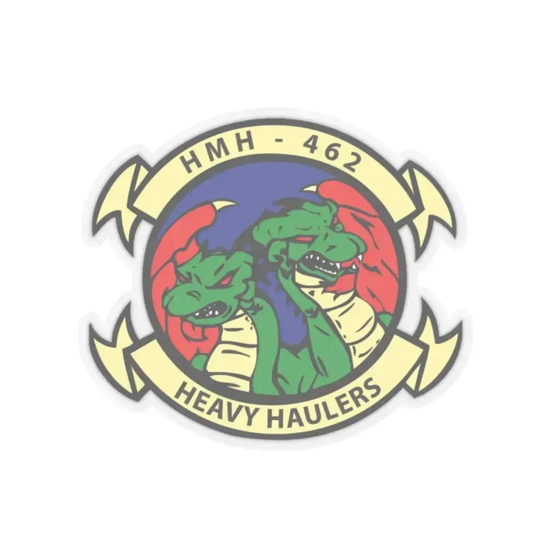 HMH 462 Heavy Haulers (USMC) STICKER Vinyl Kiss-Cut Decal 2 Inch Transparent - The Sticker Space
