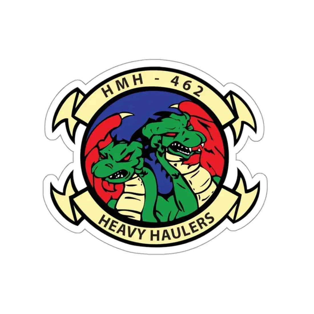 HMH 462 Heavy Haulers (USMC) STICKER Vinyl Kiss-Cut Decal 3 Inch White - The Sticker Space