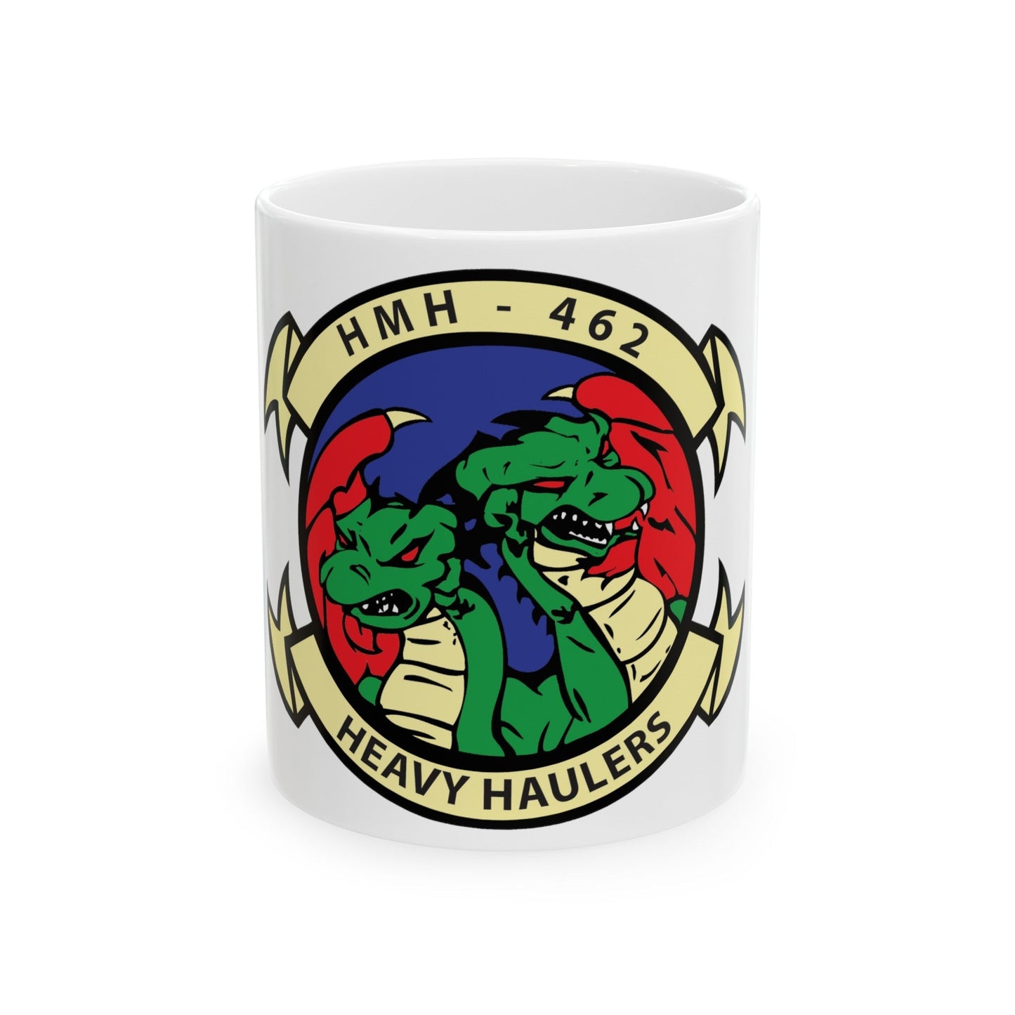 HMH 462 Heavy Haulers (USMC) White Coffee Mug-11oz-The Sticker Space