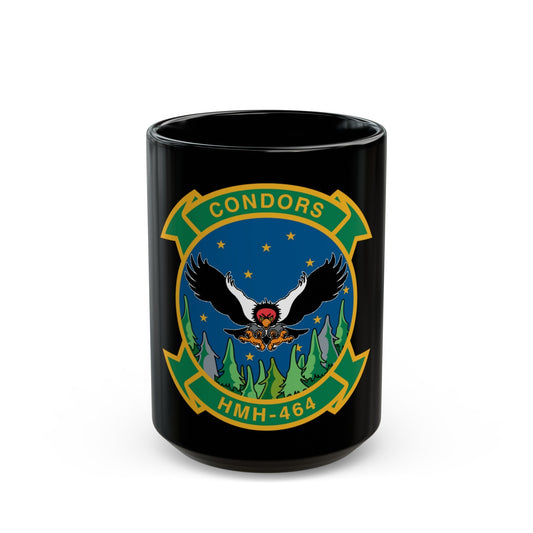 HMH 464 Condors (USMC) Black Coffee Mug-15oz-The Sticker Space