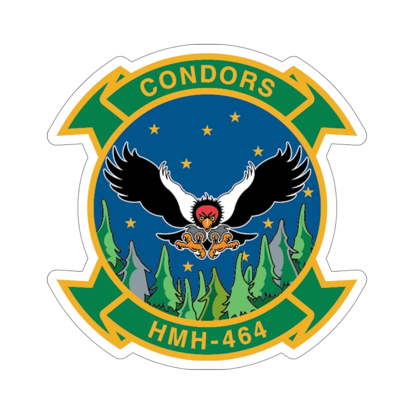 HMH 464 Condors (USMC) STICKER Vinyl Die-Cut Decal-4 Inch-The Sticker Space