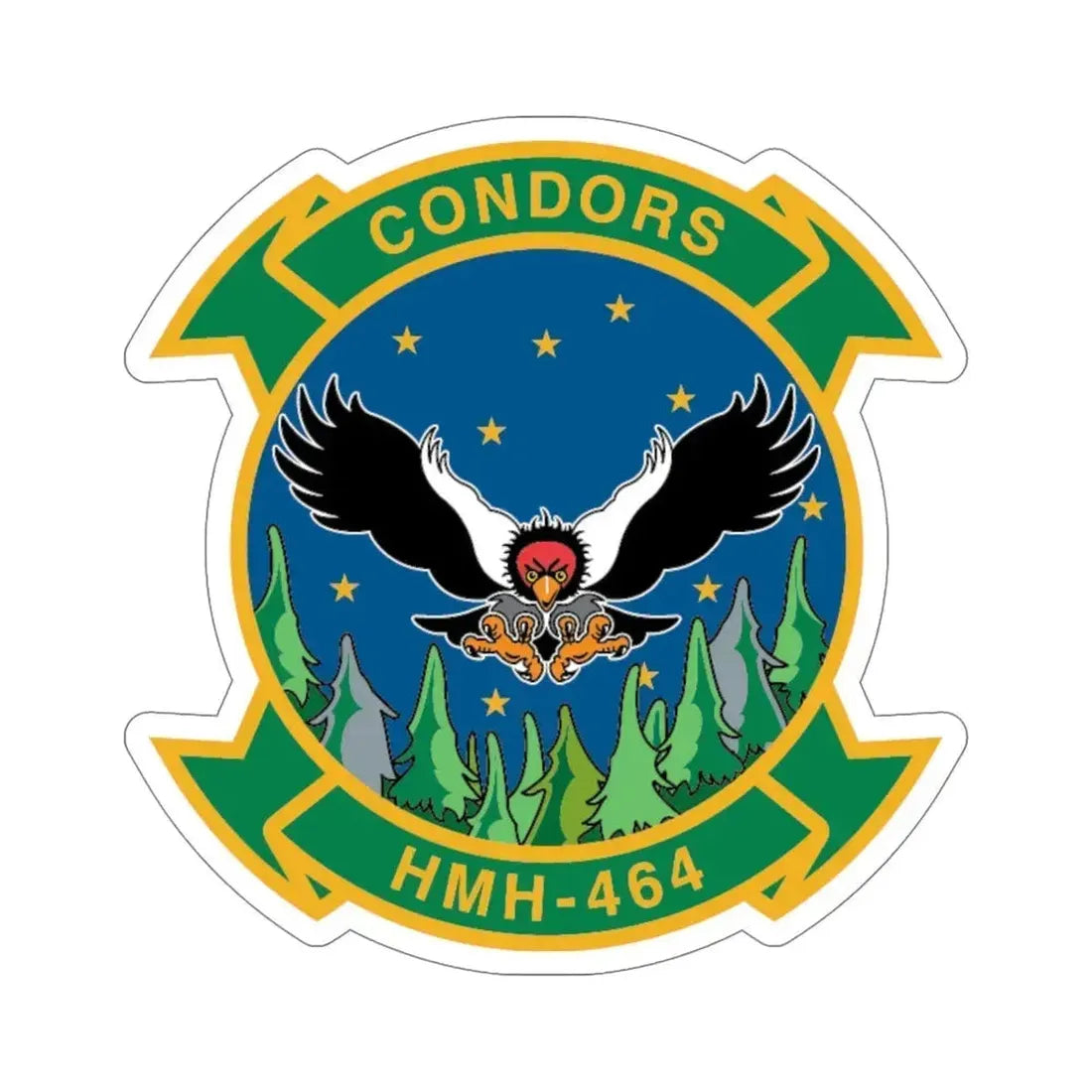 HMH 464 Condors (USMC) STICKER Vinyl Die-Cut Decal 6 Inch - The Sticker Space