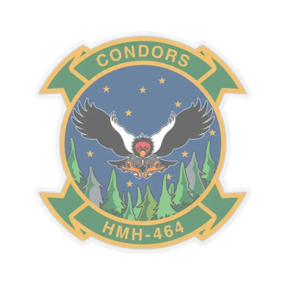 HMH 464 Condors (USMC) STICKER Vinyl Kiss-Cut Decal 2 Inch Transparent - The Sticker Space