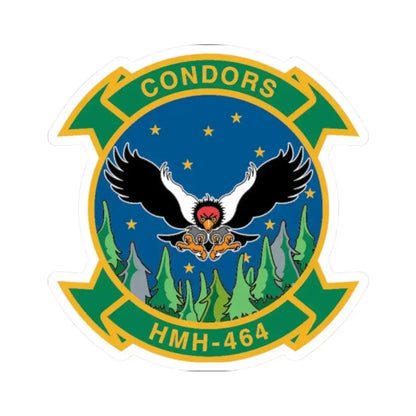 HMH 464 Condors (USMC) STICKER Vinyl Kiss-Cut Decal 2 Inch White - The Sticker Space