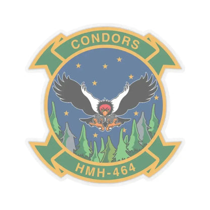 HMH 464 Condors (USMC) STICKER Vinyl Kiss-Cut Decal 3 Inch Transparent - The Sticker Space
