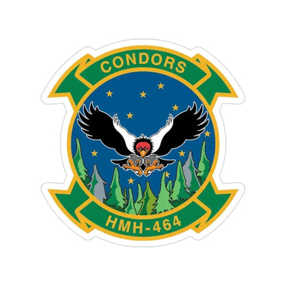HMH 464 Condors (USMC) Transparent STICKER Die-Cut Vinyl Decal 5 Inch - The Sticker Space