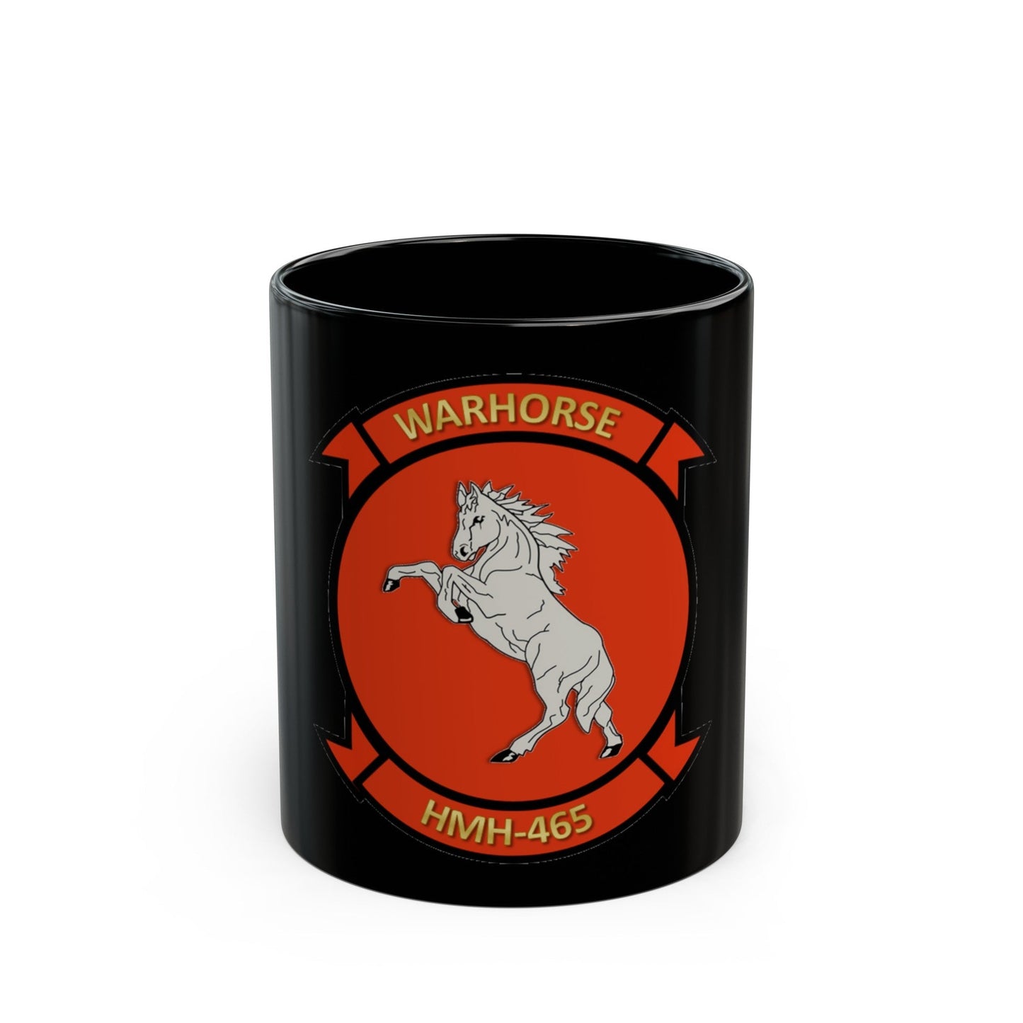 HMH 465 (USMC) Black Coffee Mug-11oz-The Sticker Space