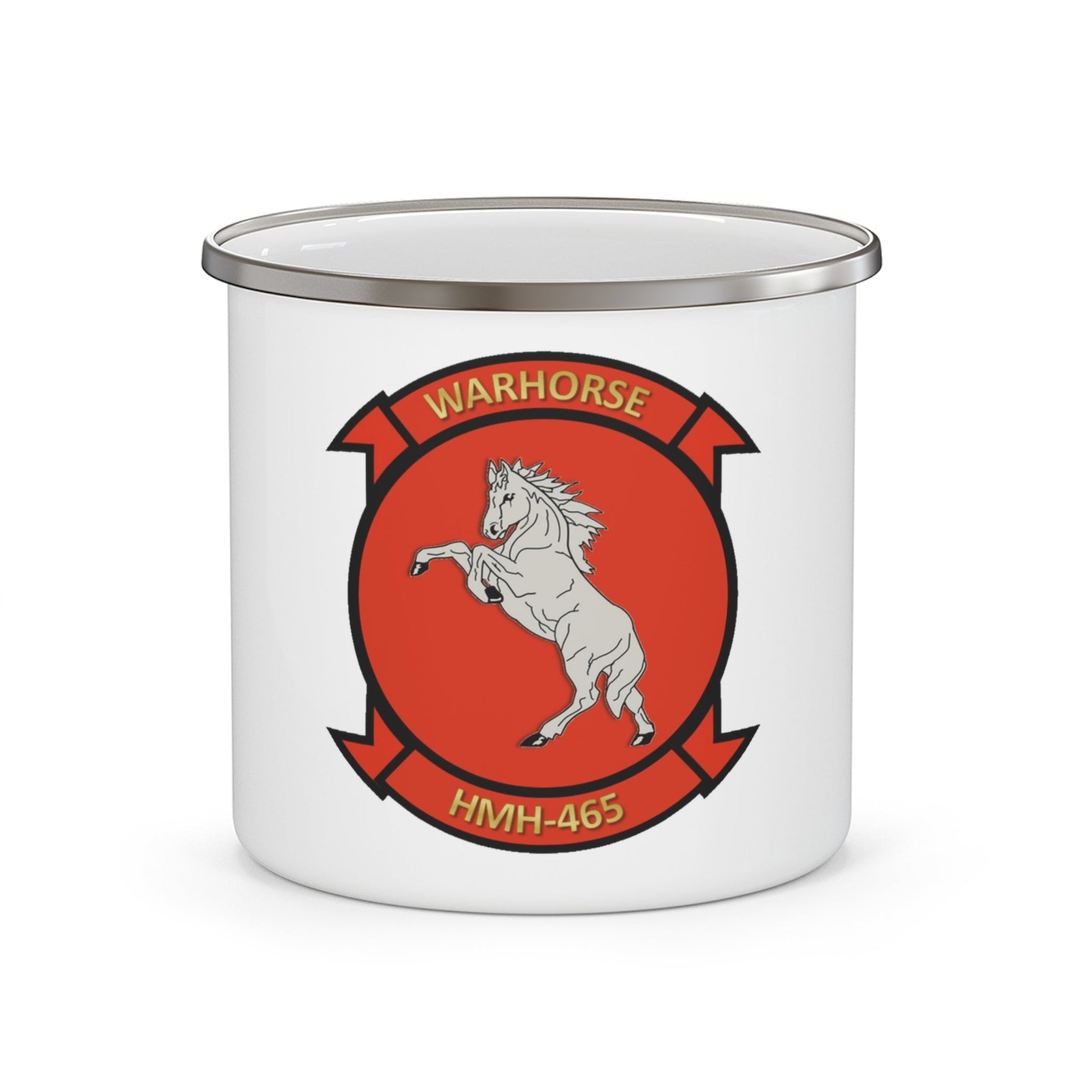 HMH 465 (USMC) Enamel Mug-12oz-The Sticker Space