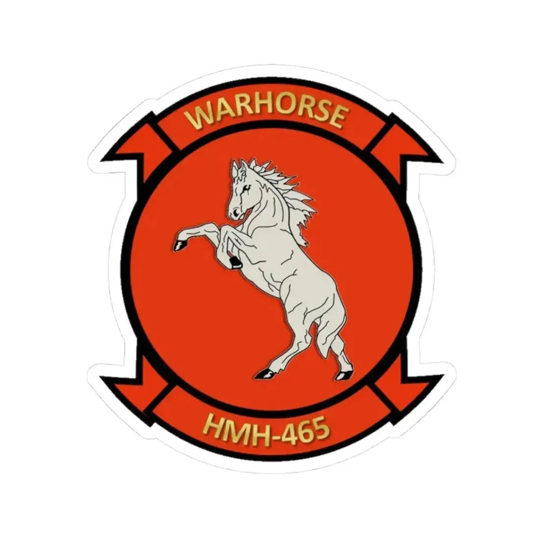 HMH 465 (USMC) STICKER Vinyl Kiss-Cut Decal 3 Inch White - The Sticker Space