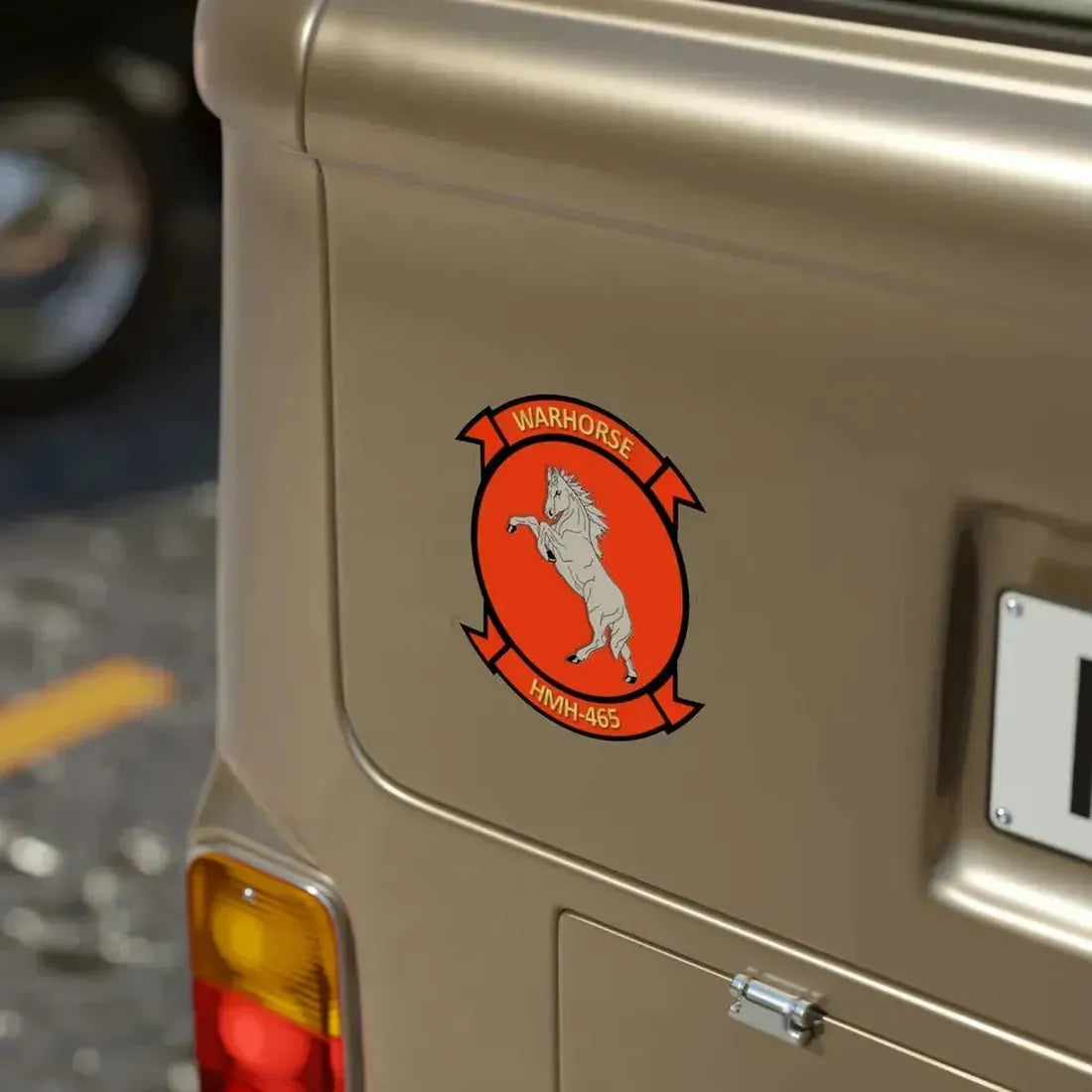 HMH 465 (USMC) Transparent STICKER Die-Cut Vinyl Decal - The Sticker Space