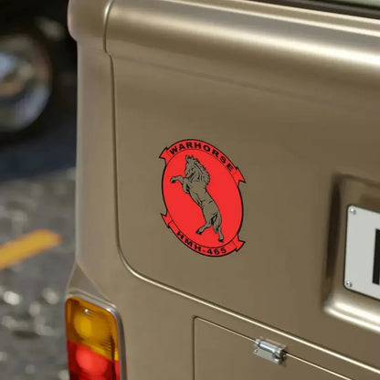 HMH 465 Warhorse (USMC) Transparent STICKER Die-Cut Vinyl Decal - The Sticker Space