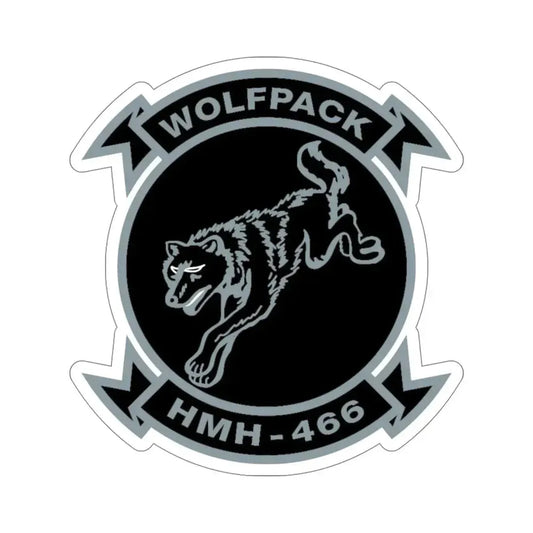 HMH 466 Wolfpack (USMC) STICKER Vinyl Die-Cut Decal 6 Inch - The Sticker Space