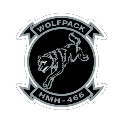 HMH 466 Wolfpack (USMC) STICKER Vinyl Die-Cut Decal - The Sticker Space