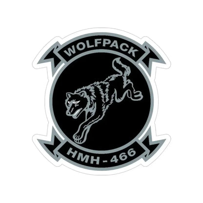 HMH 466 Wolfpack (USMC) Transparent STICKER Die-Cut Vinyl Decal - The Sticker Space