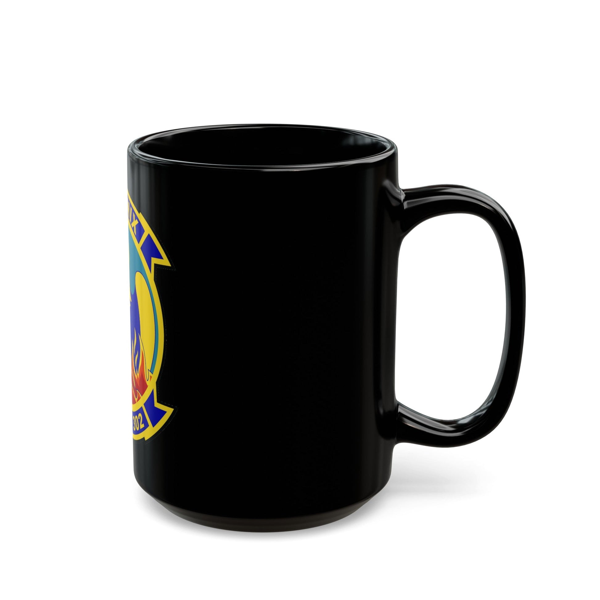 HMHT 302 (USMC) Black Coffee Mug-The Sticker Space