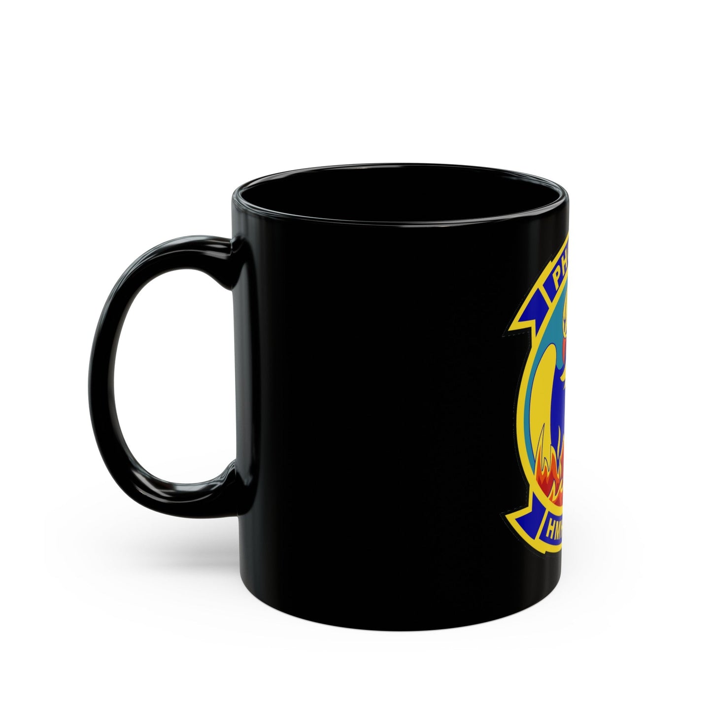 HMHT 302 (USMC) Black Coffee Mug-The Sticker Space