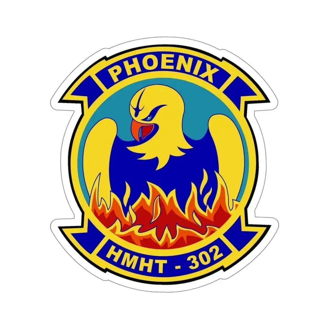 HMHT 302 (USMC) STICKER Vinyl Die-Cut Decal 5 Inch - The Sticker Space