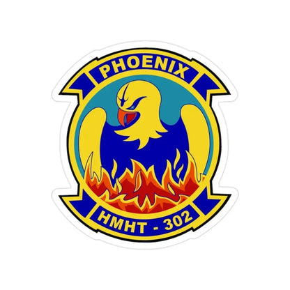 HMHT 302 (USMC) Transparent STICKER Die-Cut Vinyl Decal - The Sticker Space