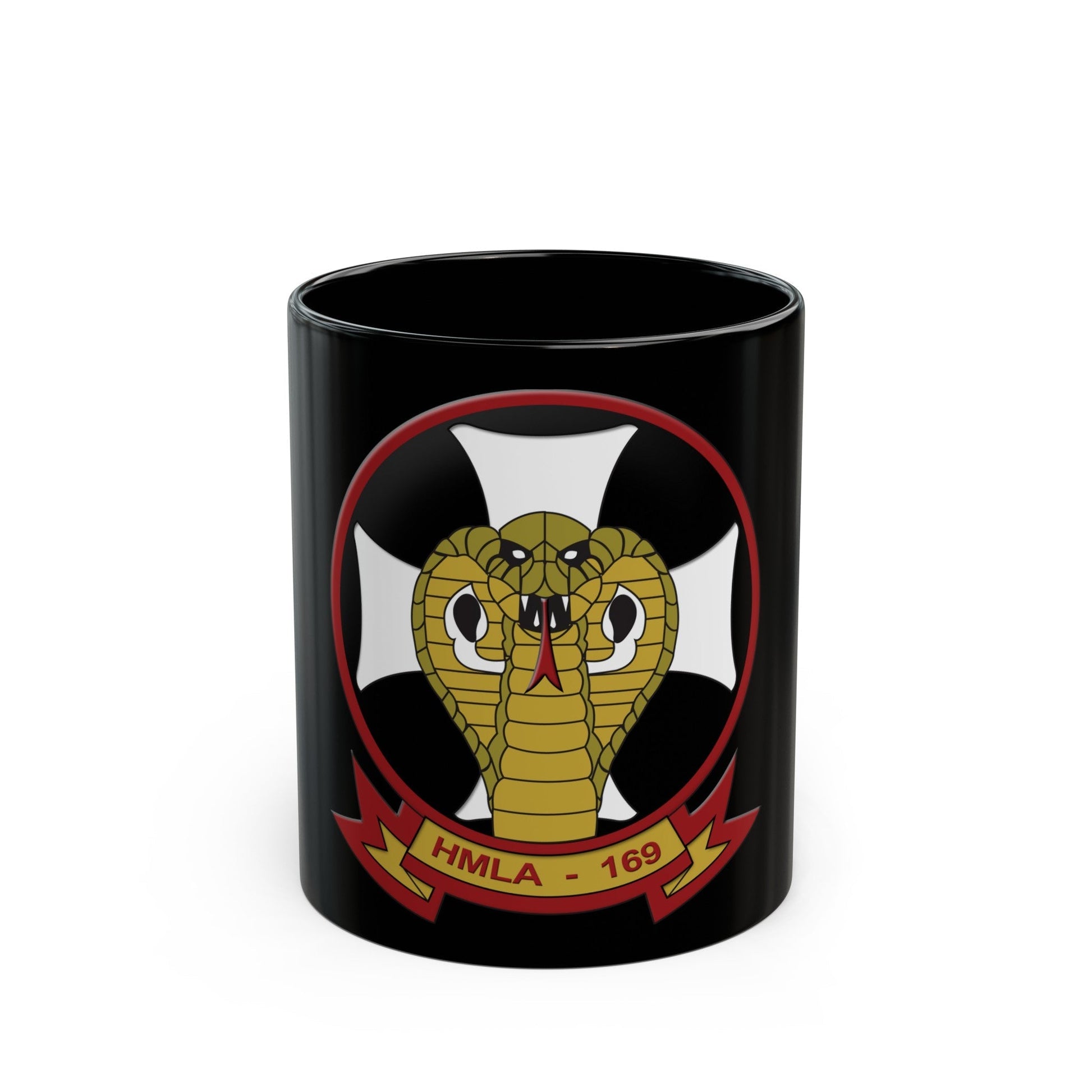 HMLA 169 Vipers (USMC) Black Coffee Mug-11oz-The Sticker Space