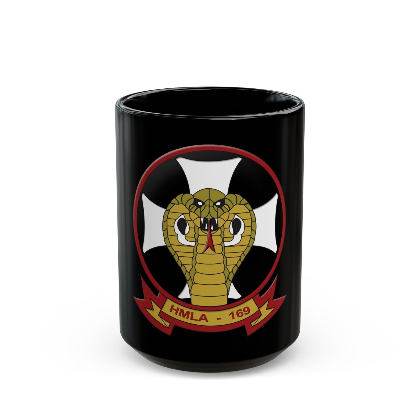 HMLA 169 Vipers (USMC) Black Coffee Mug-15oz-The Sticker Space