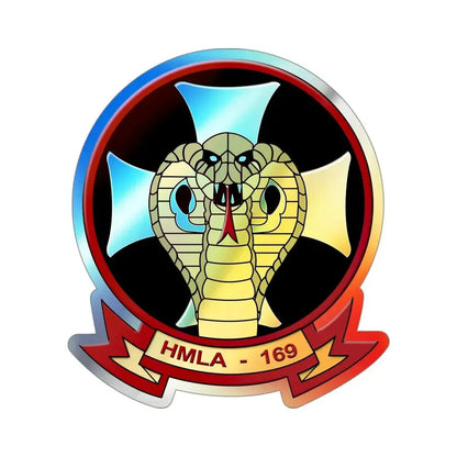 HMLA 169 Vipers (USMC) Holographic STICKER Die-Cut Vinyl Decal - The Sticker Space