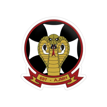 HMLA 169 Vipers (USMC) REVERSE PRINT Transparent Die-Cut STICKER - The Sticker Space
