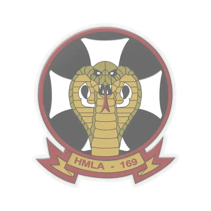 HMLA 169 Vipers (USMC) STICKER Vinyl Kiss-Cut Decal 6 Inch Transparent - The Sticker Space