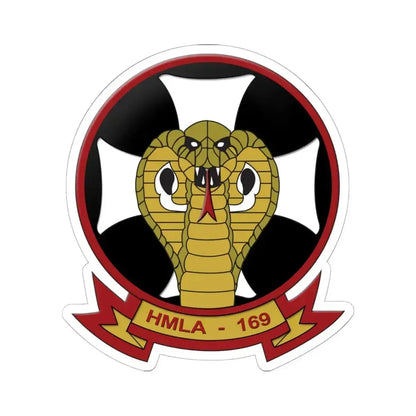 HMLA 169 Vipers (USMC) STICKER Vinyl Kiss-Cut Decal 6 Inch White - The Sticker Space