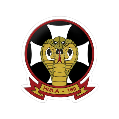 HMLA 169 Vipers (USMC) Transparent STICKER Die-Cut Vinyl Decal 2 Inch - The Sticker Space