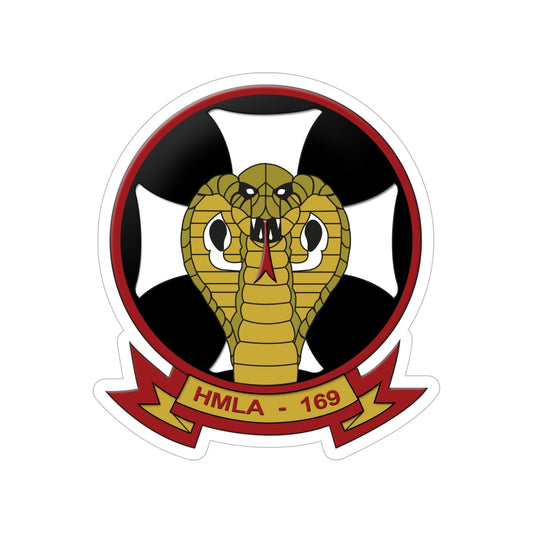 HMLA 169 Vipers (USMC) Transparent STICKER Die-Cut Vinyl Decal-6 Inch-The Sticker Space